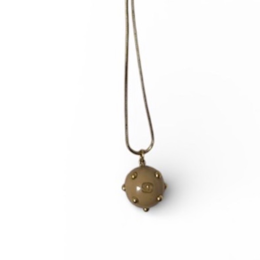 Chanel Ball Pendant Necklace Gold Includes Chanel Box